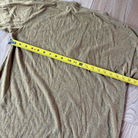 Y2K Peru Emboirdered Nazca Lines Orange Rust Brown Tee Cotton Made in Peru Large - Picture 7 of 7